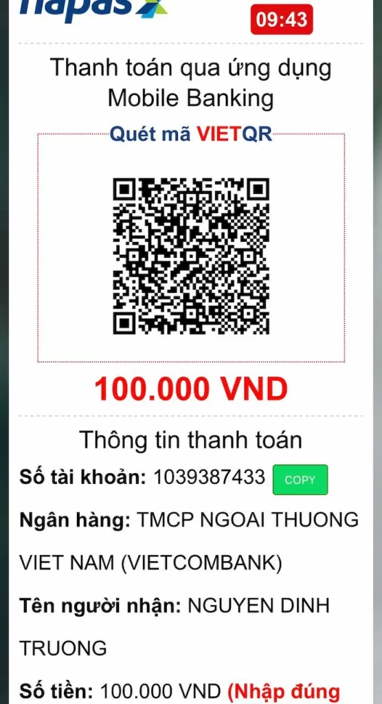 Quét Mã Ngân Hàng
