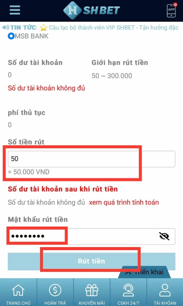 Hướng Dẫn Rút Tiền SHBET Về Tài Khoản Ngân Hàng